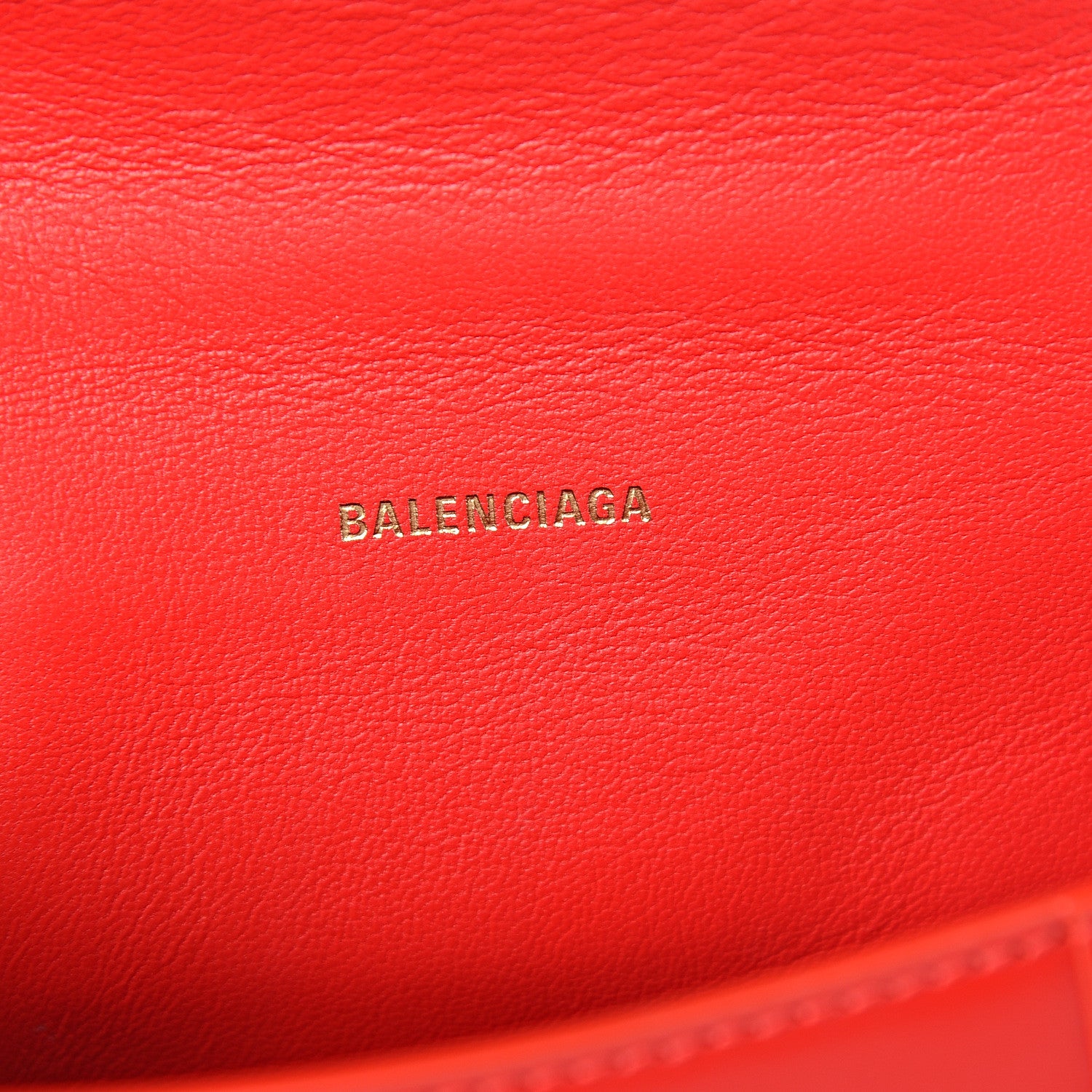 Balenciaga Shiny Box Calfskin Hourglass Top Handle Bag XS Bright Red 4 of 8