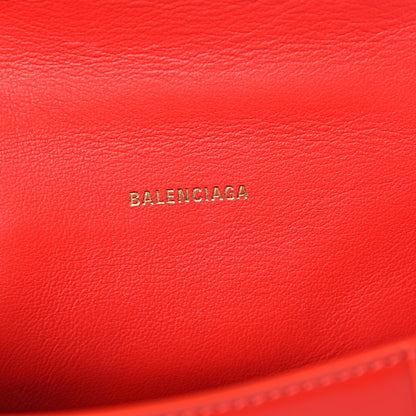 Balenciaga Shiny Box Calfskin Hourglass Top Handle Bag XS Bright Red 4 of 8