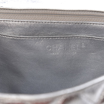 Chanel Metallic Aged Calfskin Quilted Jumbo Single Flap Silver 6 of 23