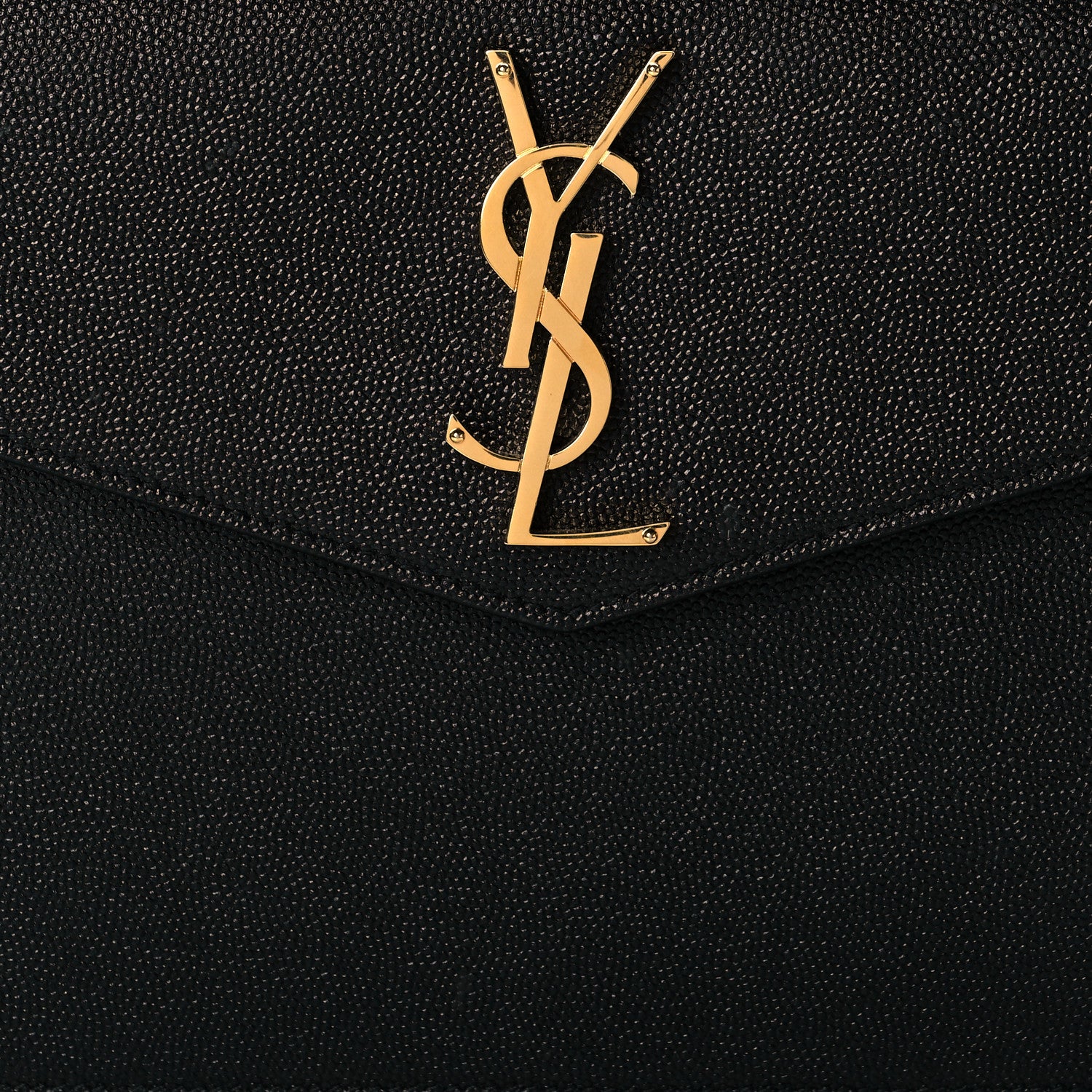 Saint Laurent Grain De Poudre Uptown Pouch Black 7 of 11