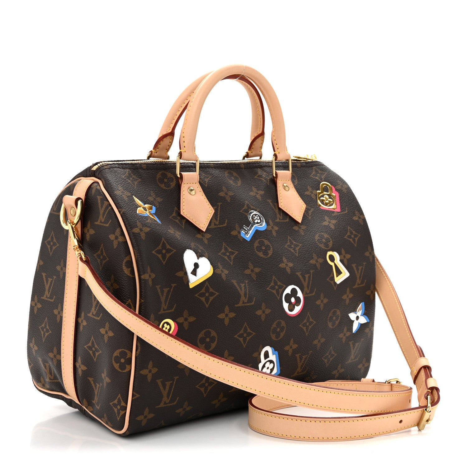 Louis Vuitton Monogram Love Lock Speedy Bandouliere 30 1884710