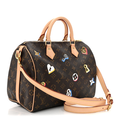 Louis Vuitton Monogram Love Lock Speedy Bandouliere 30 3 of 13