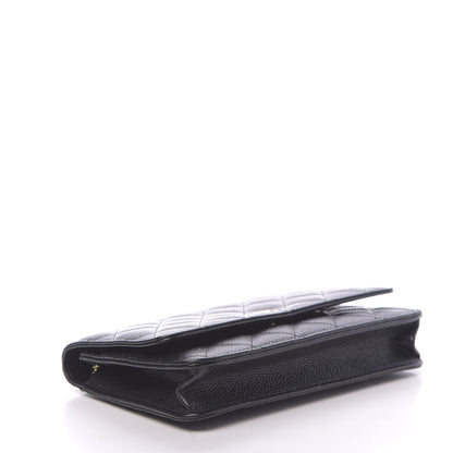 Chanel Caviar Quilted Wallet On Chain WOC Black 4 of 12