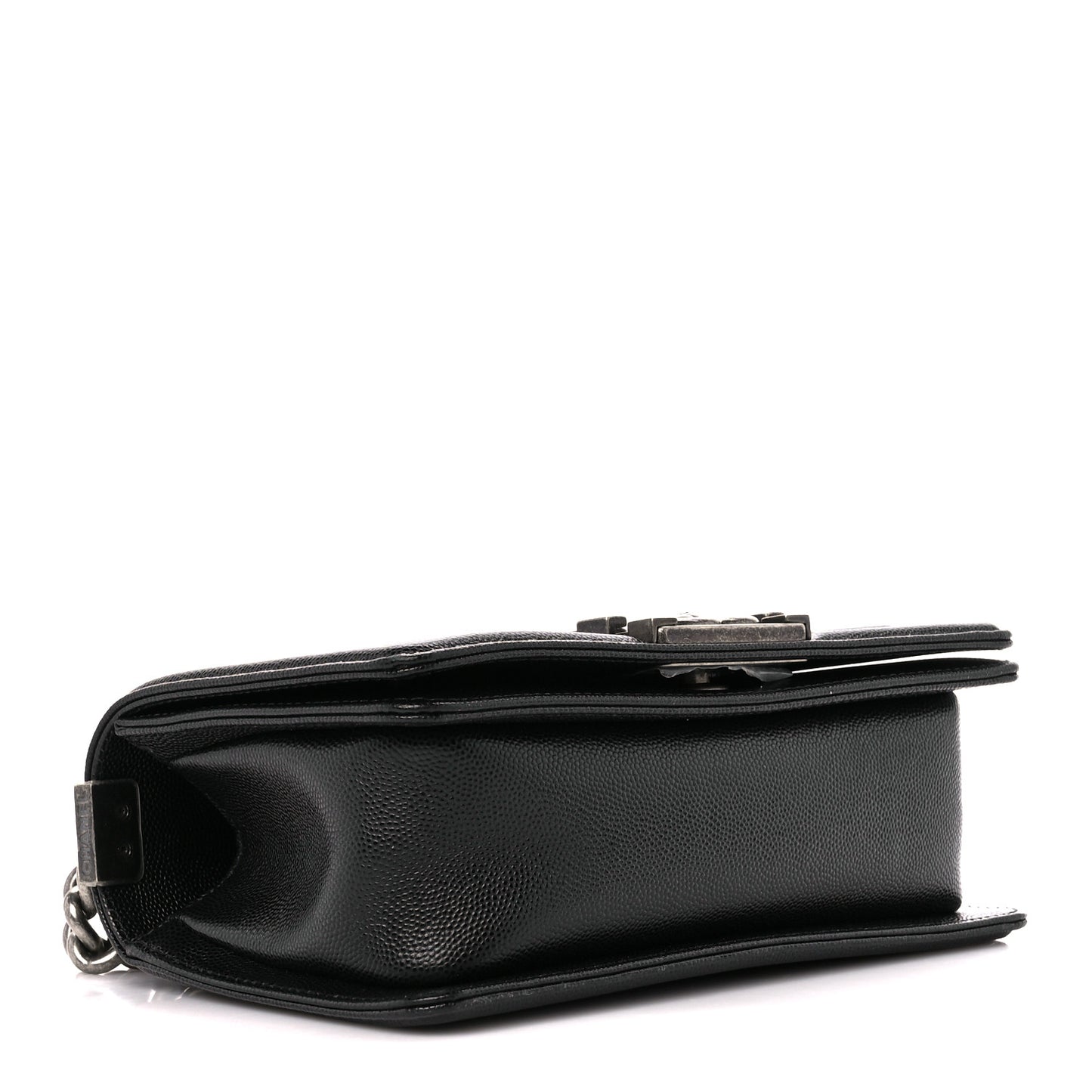Caviar Quilted Small Boy Flap Black