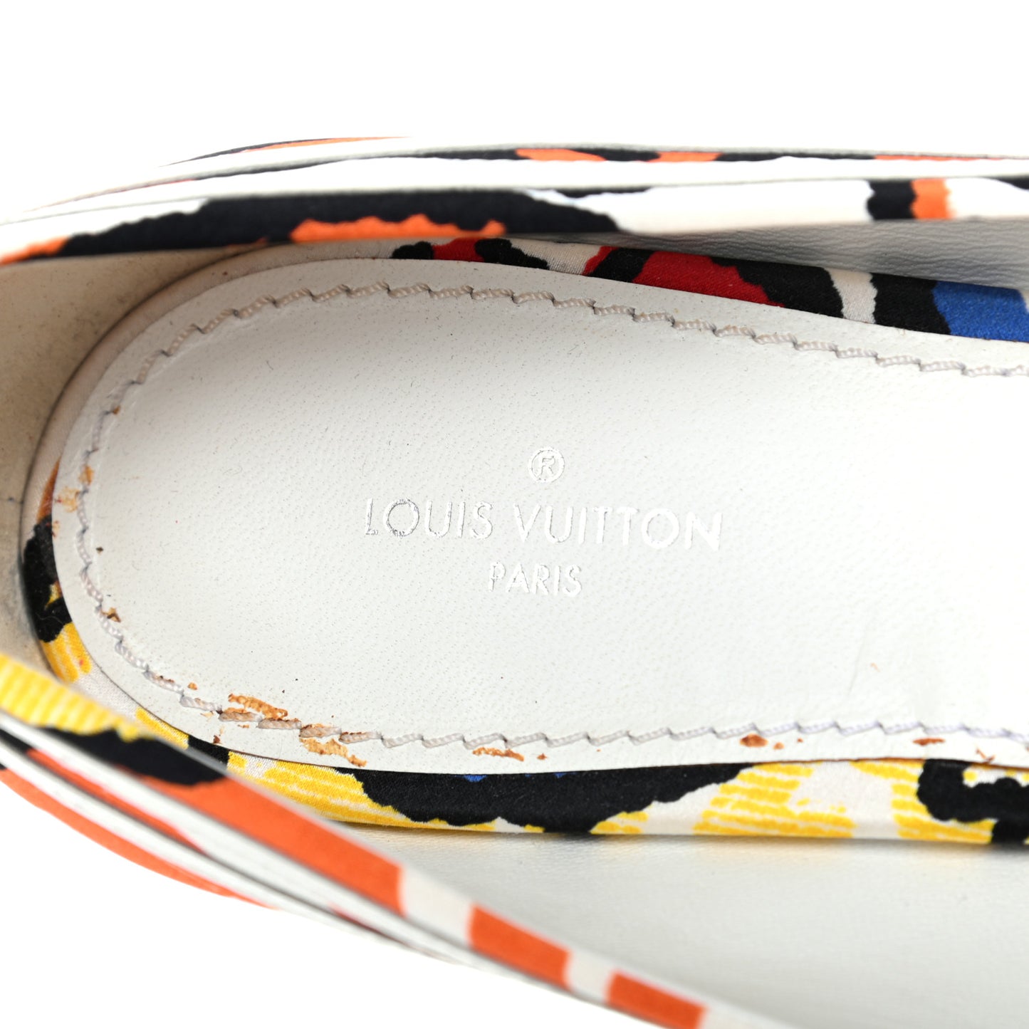 Satin Psychadelic Ballerina Flats 37.5 Multicolor