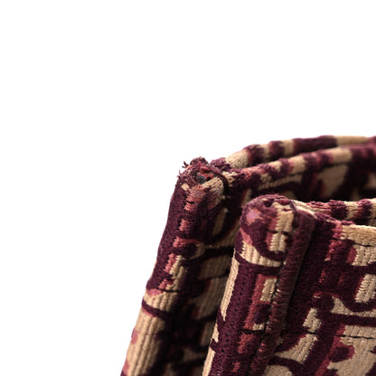 Christian Dior Oblique Large Book Tote Burgundy Multicolor 13 of 14