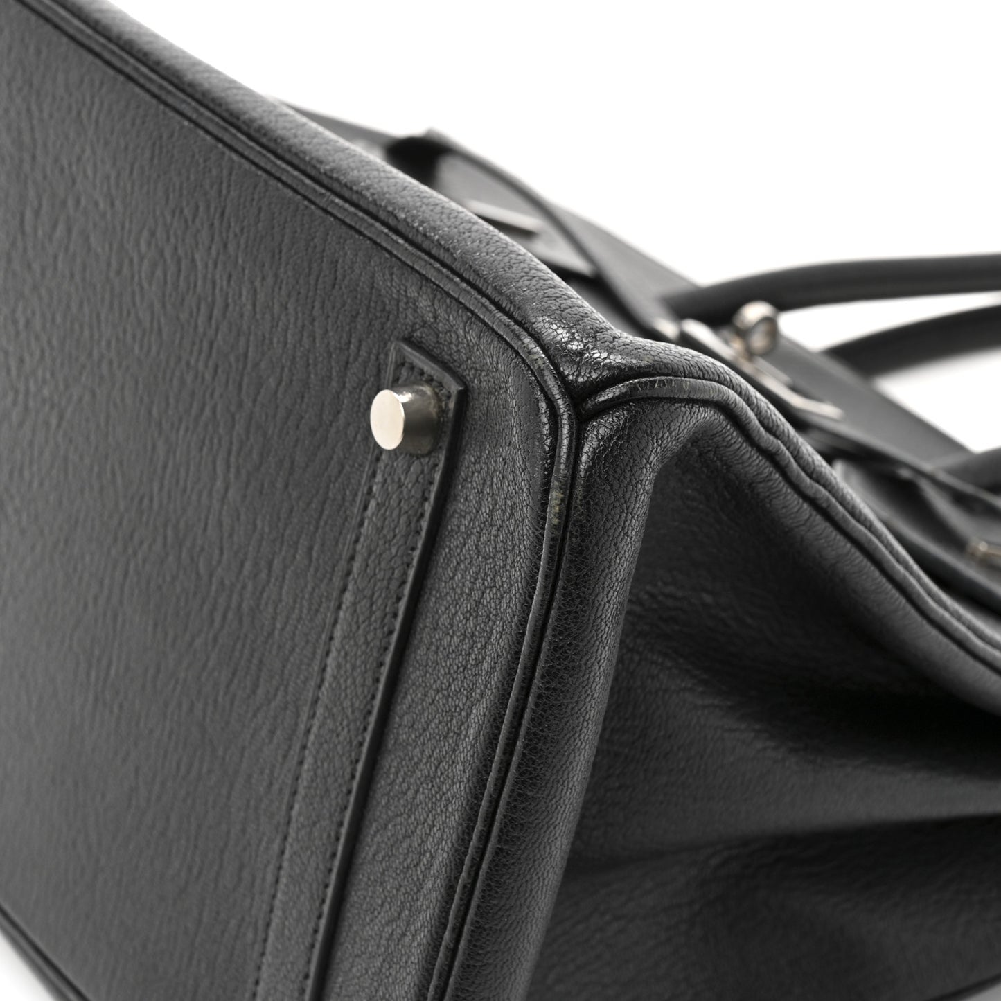 Chevre De Coromandel Birkin 35 Black