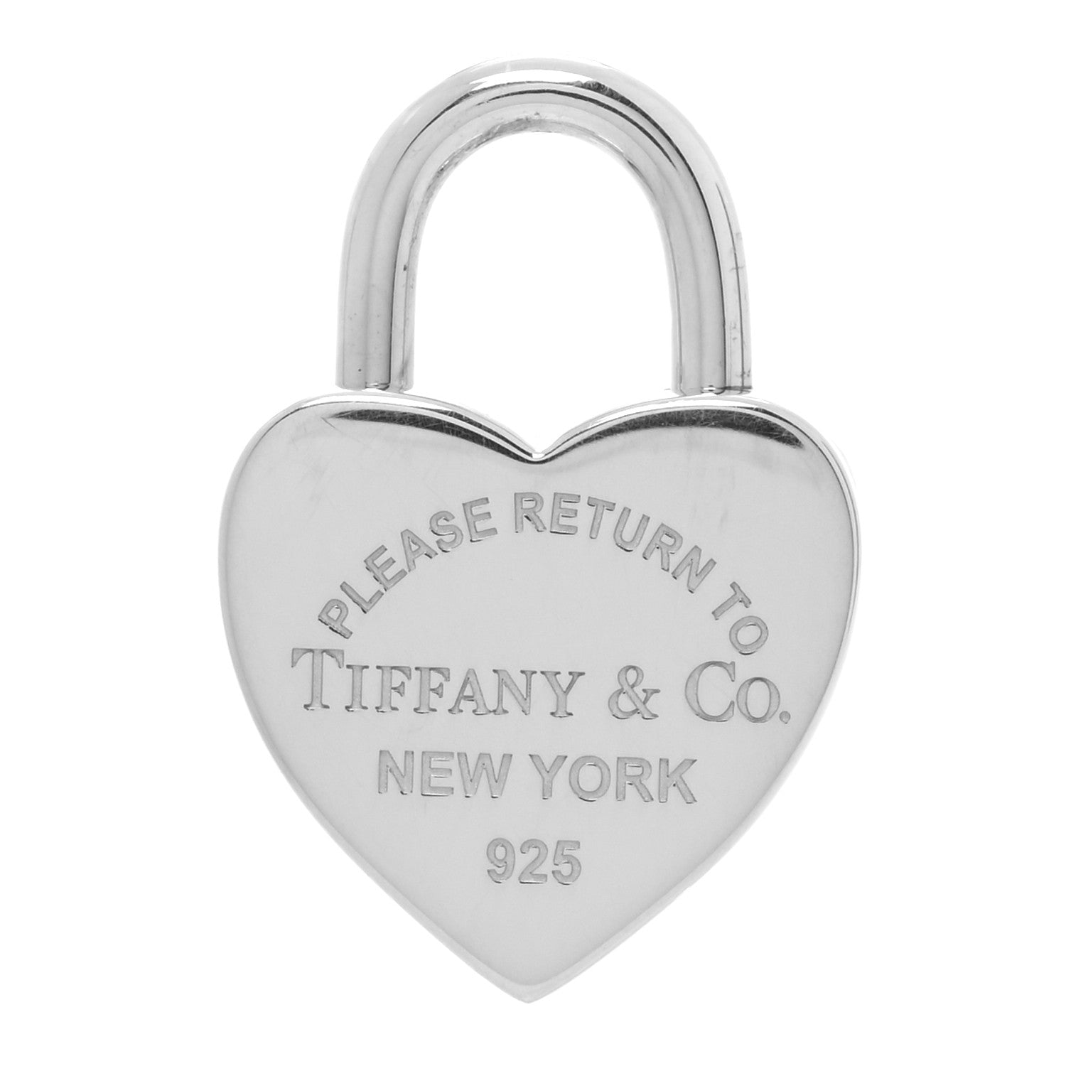 Tiffany Sterling Silver Return to Tiffany Heart Lock Pendant 1 of 3