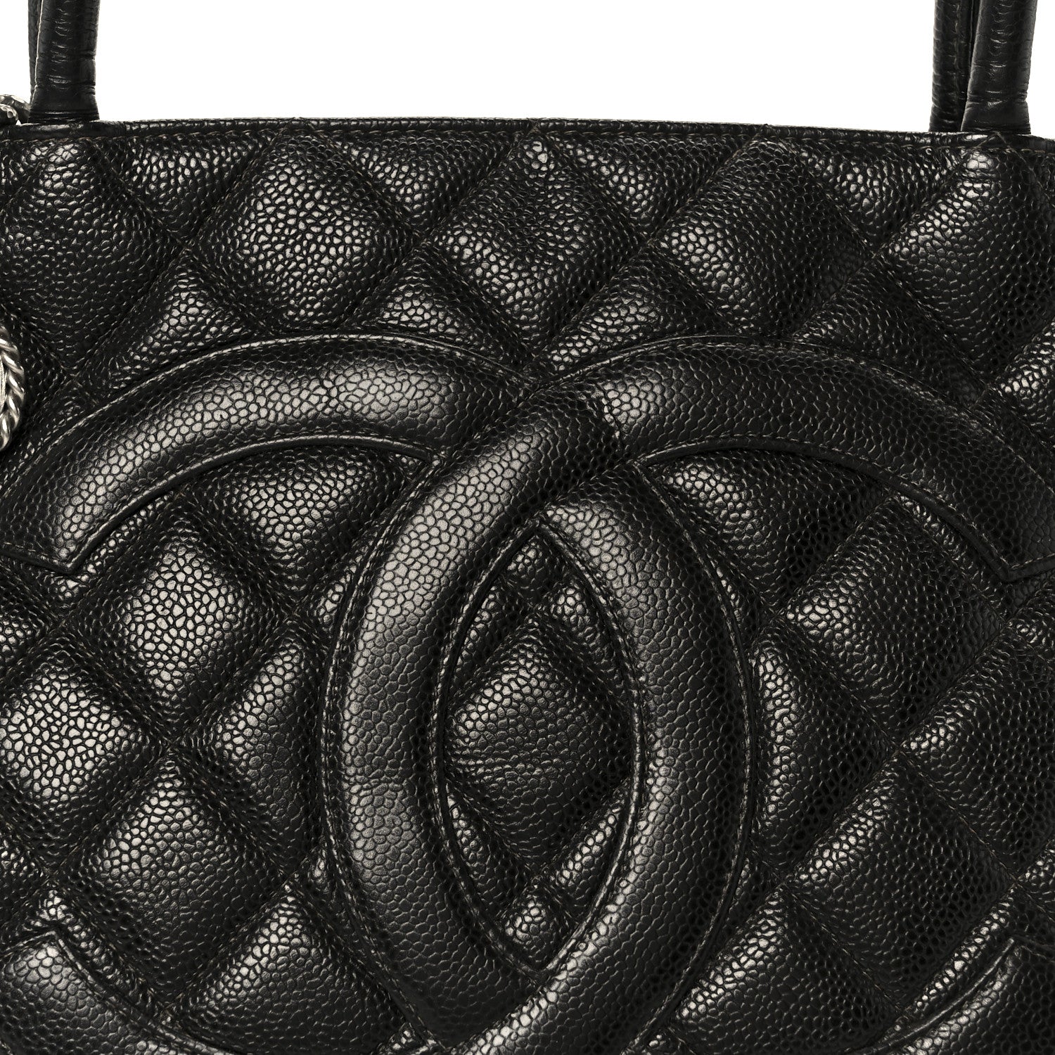 Chanel Caviar Quilted Medallion Tote Black 9 of 11