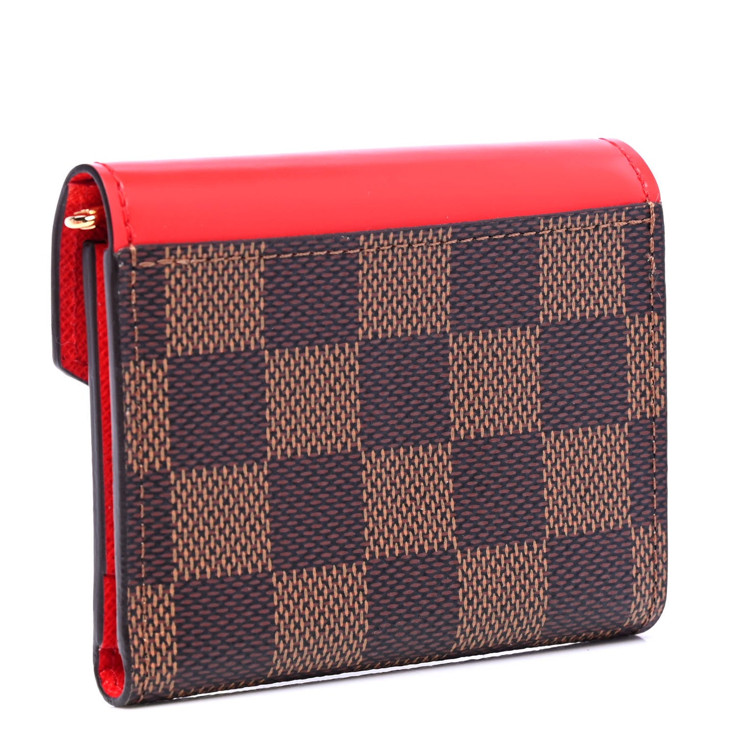 Damier Ebene Zoe Wallet Coquelicot