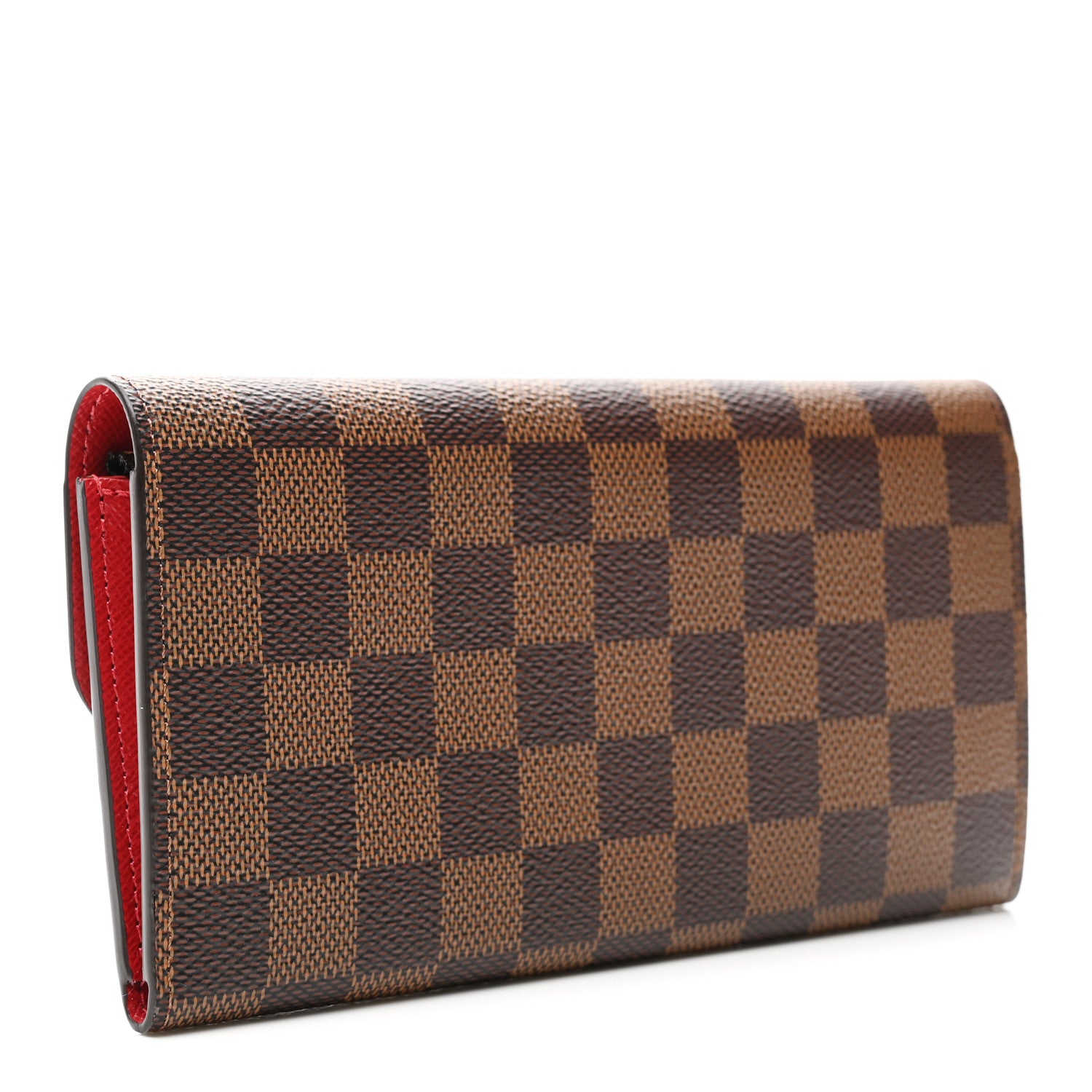 Louis Vuitton Damier Ebene Emilie Wallet Red 3 of 6