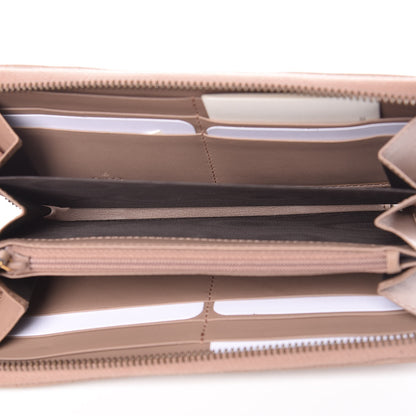 Gucci Calfskin Matelasse Pearly GG Marmont Zip Around Wallet Porcelain Rose 5 of 8