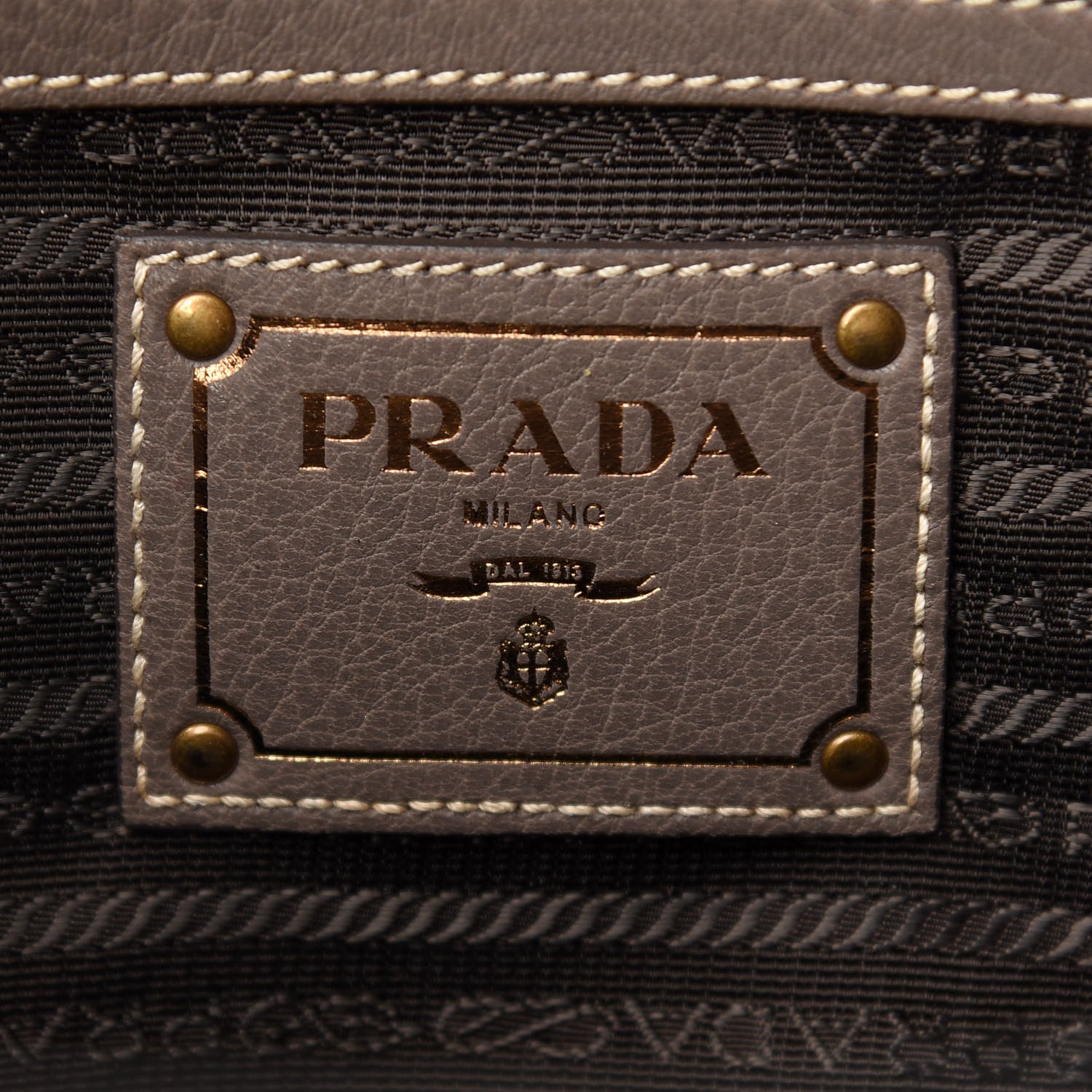 Prada Cervo Deerskin Tote Bambu 6 of 12