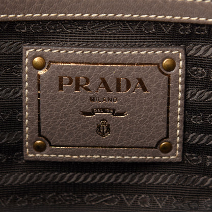 Prada Cervo Deerskin Tote Bambu 6 of 12