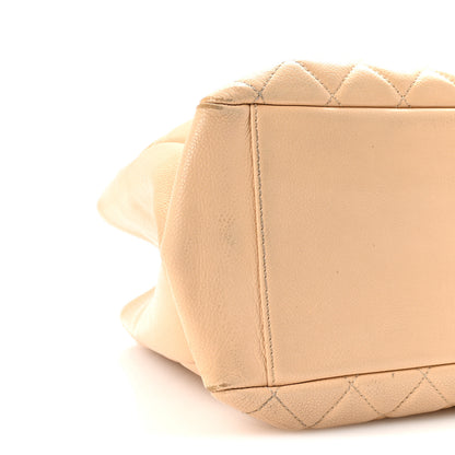 Chanel Caviar Quilted Grand Shopping Tote GST Beige Clair 9 of 10