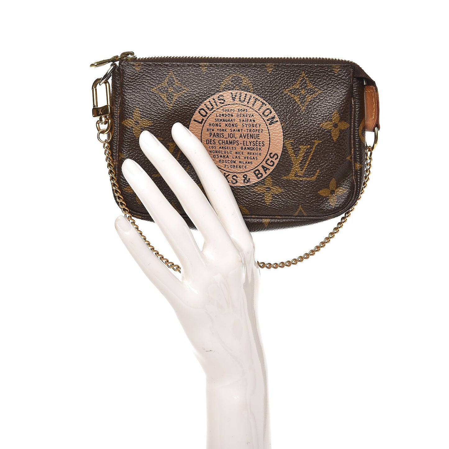 Monogram Complice Trunks and Bags Mini Pochette Accessories Beige