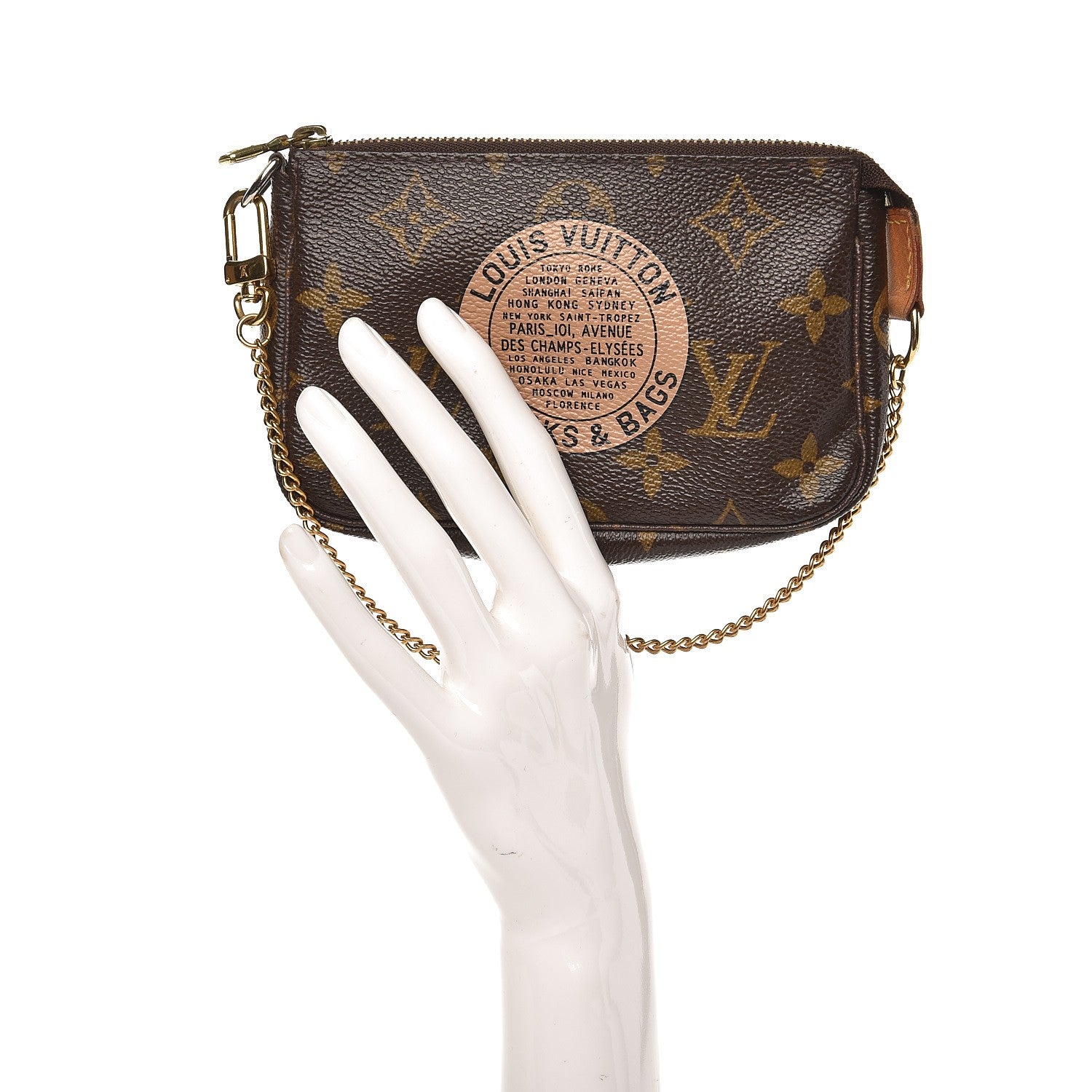 Louis Vuitton Monogram Complice Trunks and Bags Mini Pochette Accessories Beige 2 of 8