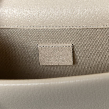 Gucci Textured Calfskin Crystal Mini Dionysus Shoulder Bag Mystic White 6 of 12