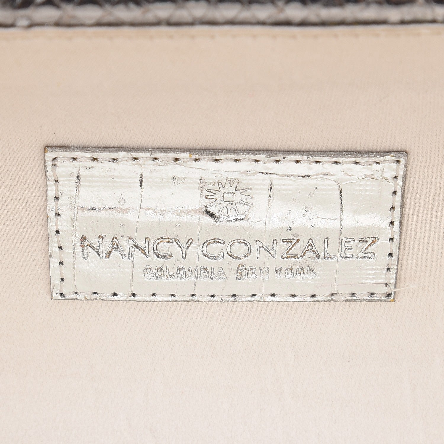 Nancy Gonzalez Python Clutch Silver 6 of 8