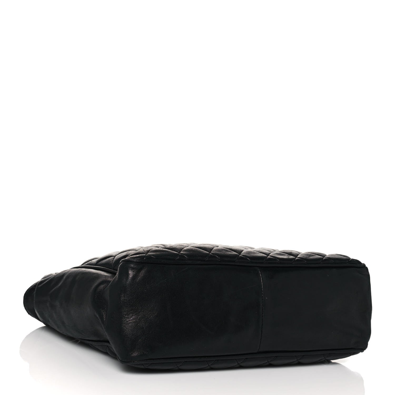 Chanel Lambskin Quilted Shopping Tote Black 3 of 18