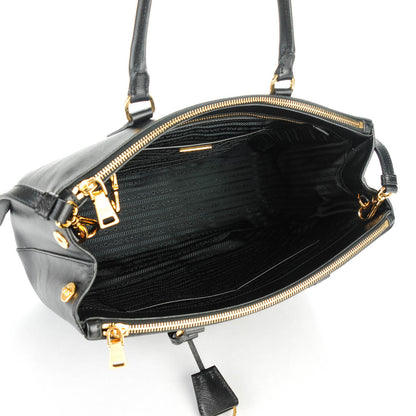 Prada Saffiano Medium Galleria Double Zip Tote Black 5 of 8