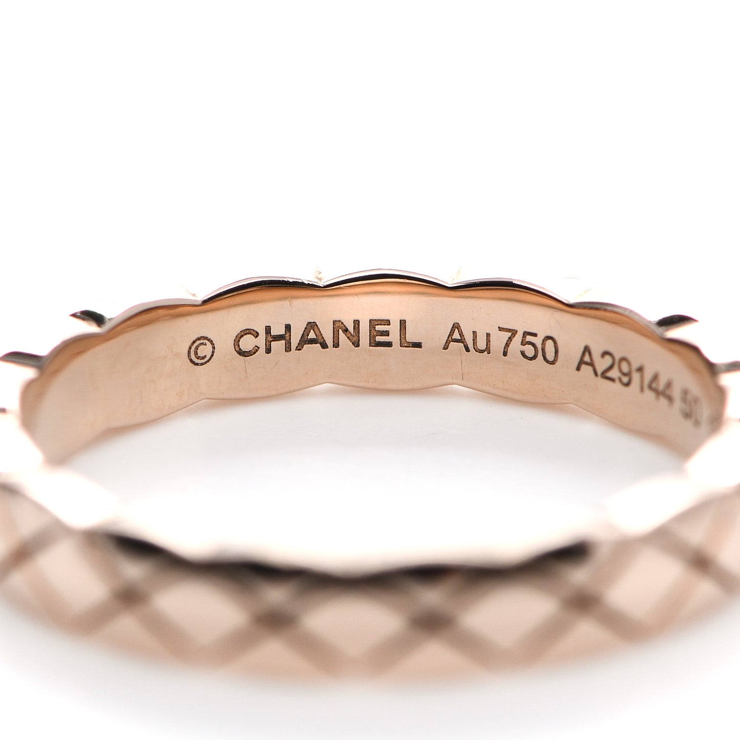 18K Beige Gold Mini Coco Crush Ring 50 5.25