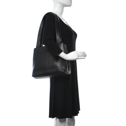 Chanel Caviar Shoulder Bag Black Black 2 of 10