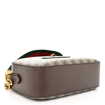 Gucci GG Supreme Monogram Web Neo Vintage Shoulder Bag Beige New Acero Crop 4 of 11