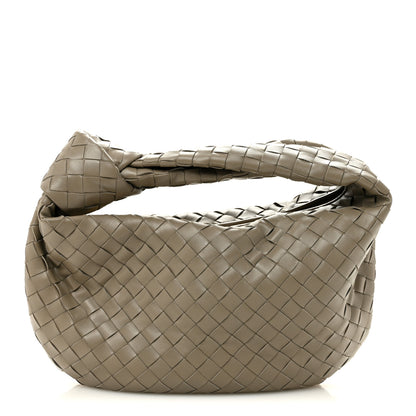 Bottega Veneta Nappa Intrecciato Teen Jodie Hobo Taupe Grey 1 of 10