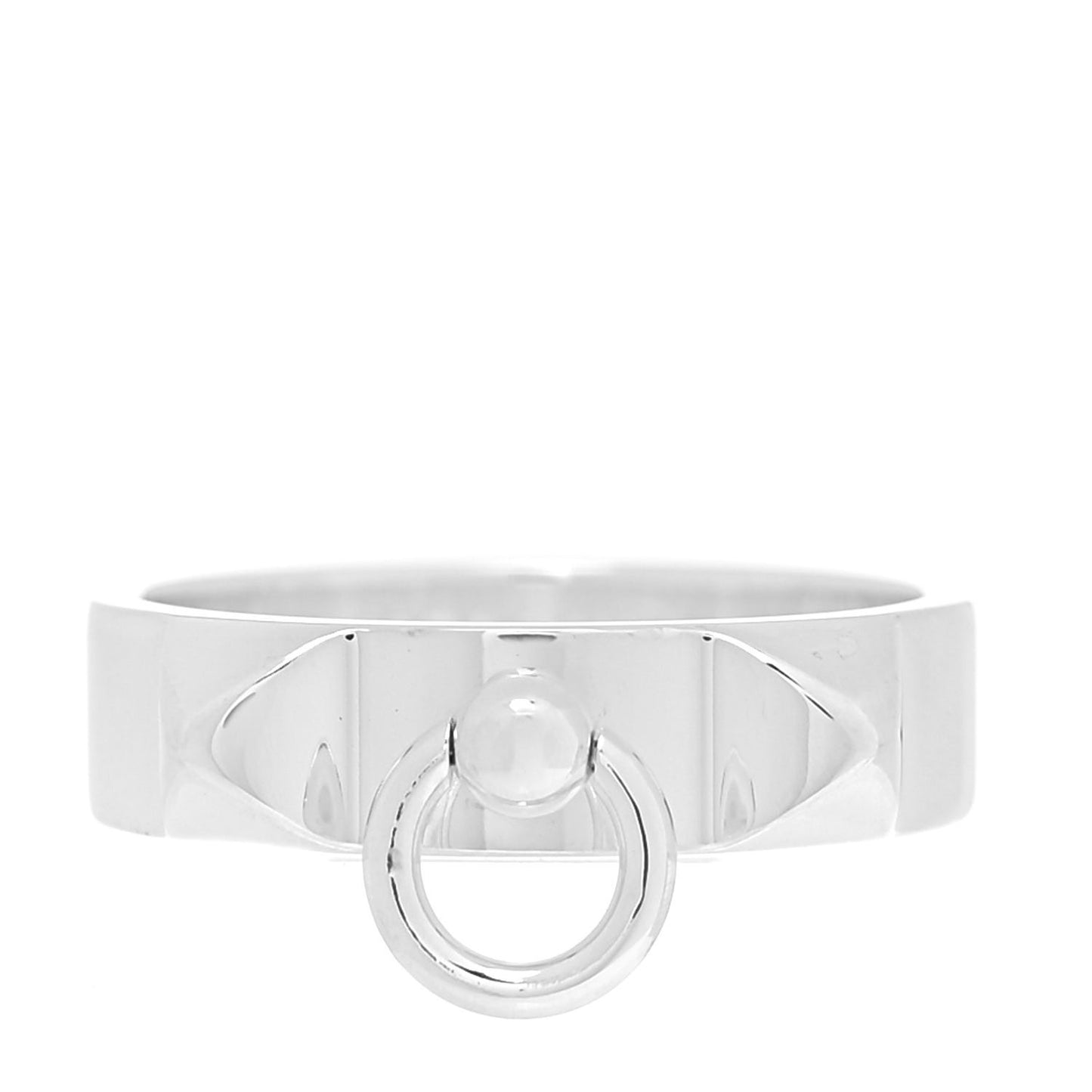 Sterling Silver PM Collier De Chien Ring 54 6.75