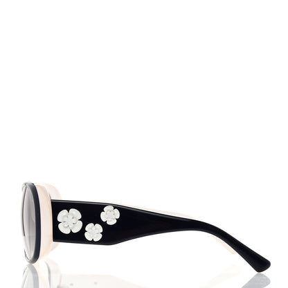 Chanel Camellia CC Sunglasses 5113 Blue White 3 of 9