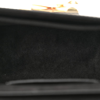 Louis Vuitton Calfskin Monogram Blossom Twist MM Black 5 of 13