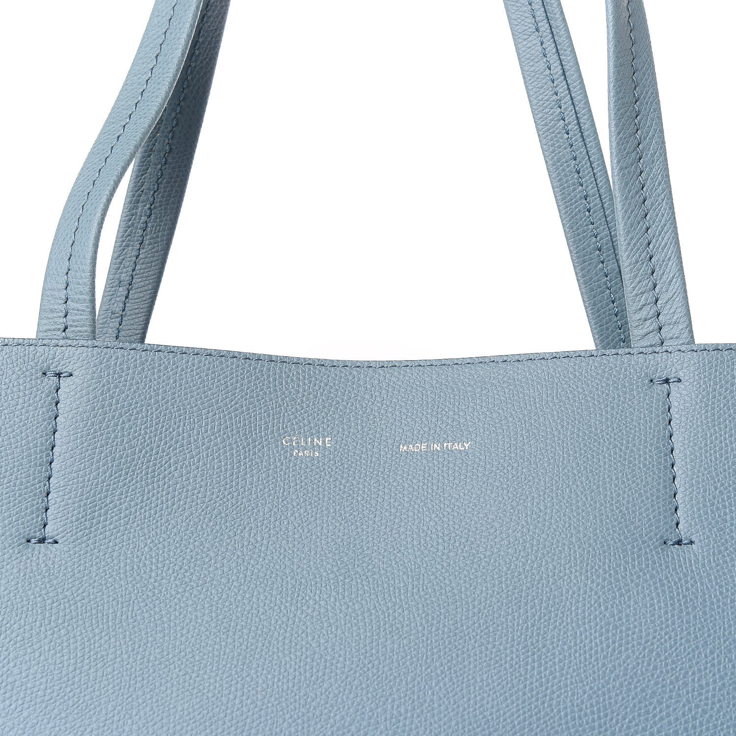Celine Grained Calfskin Large Horizontal Cabas Phantom Baby Blue 8 of 9