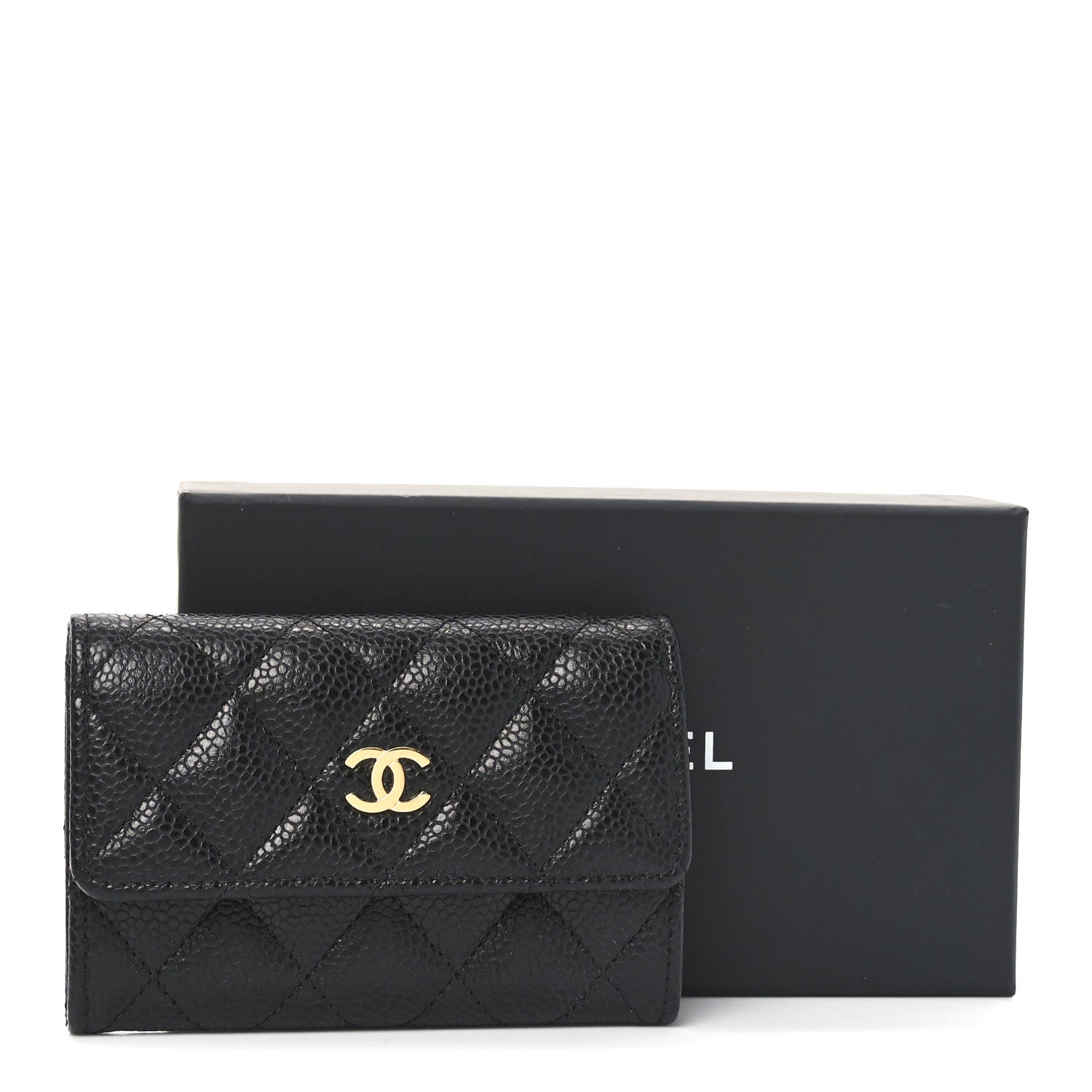 Chanel Caviar Quilted Flap Card Holder Black 9 of 9