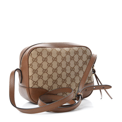 Gucci Monogram Mini Bree Messenger Bag Beige Tabacco 3 of 10