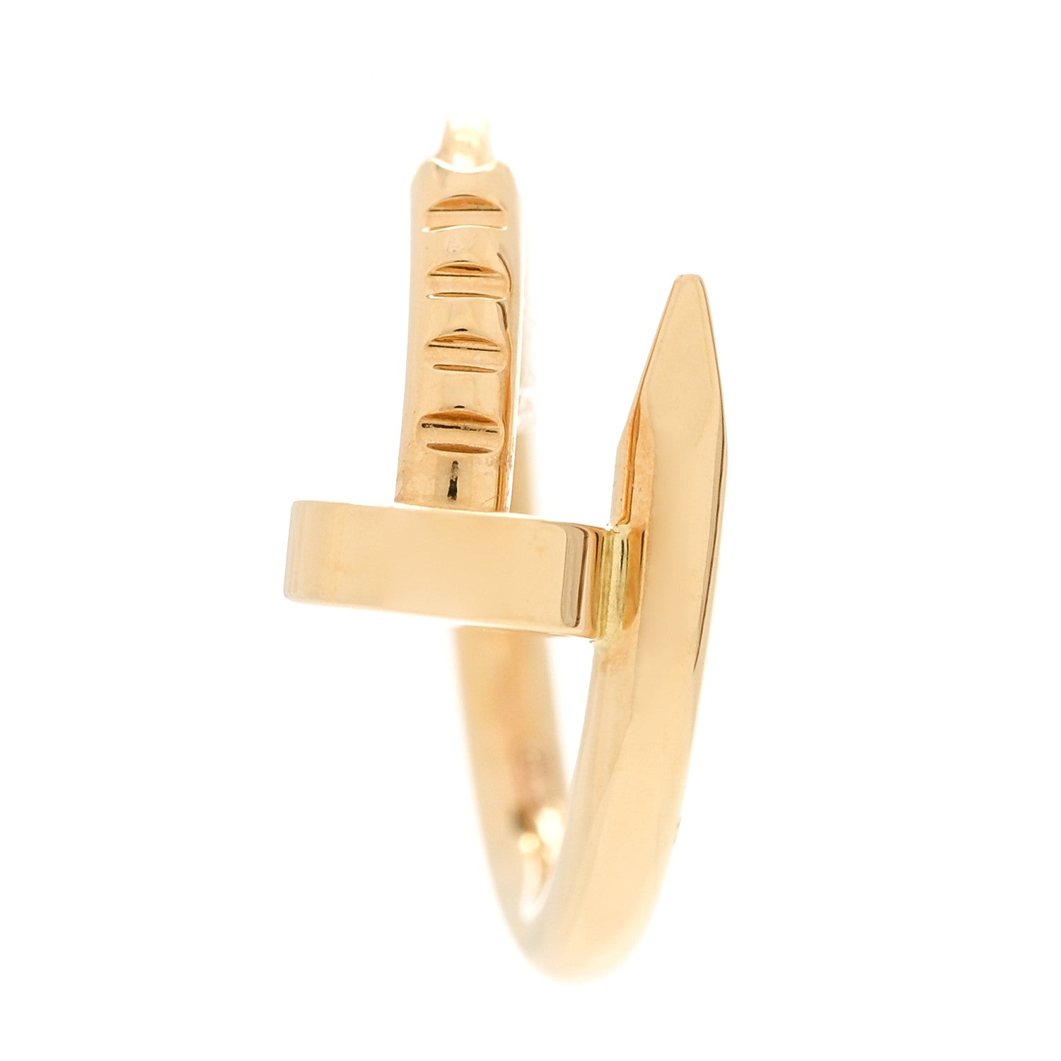 Cartier 18K Yellow Gold Juste Un Clou Single Hoop Earring 1 of 6