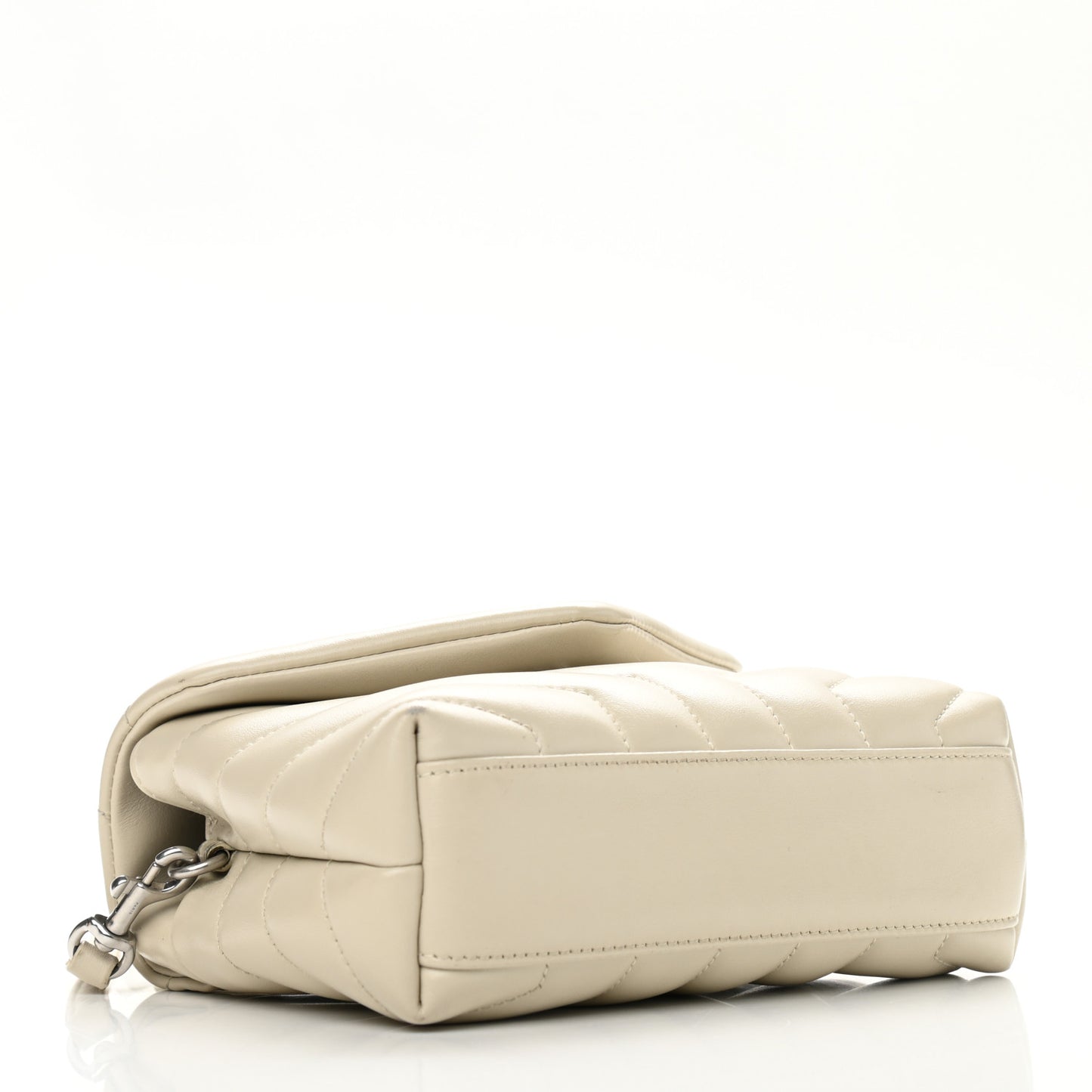 Calfskin Y Quilted Monogram Toy Loulou Crossbody Bag Crema Soft