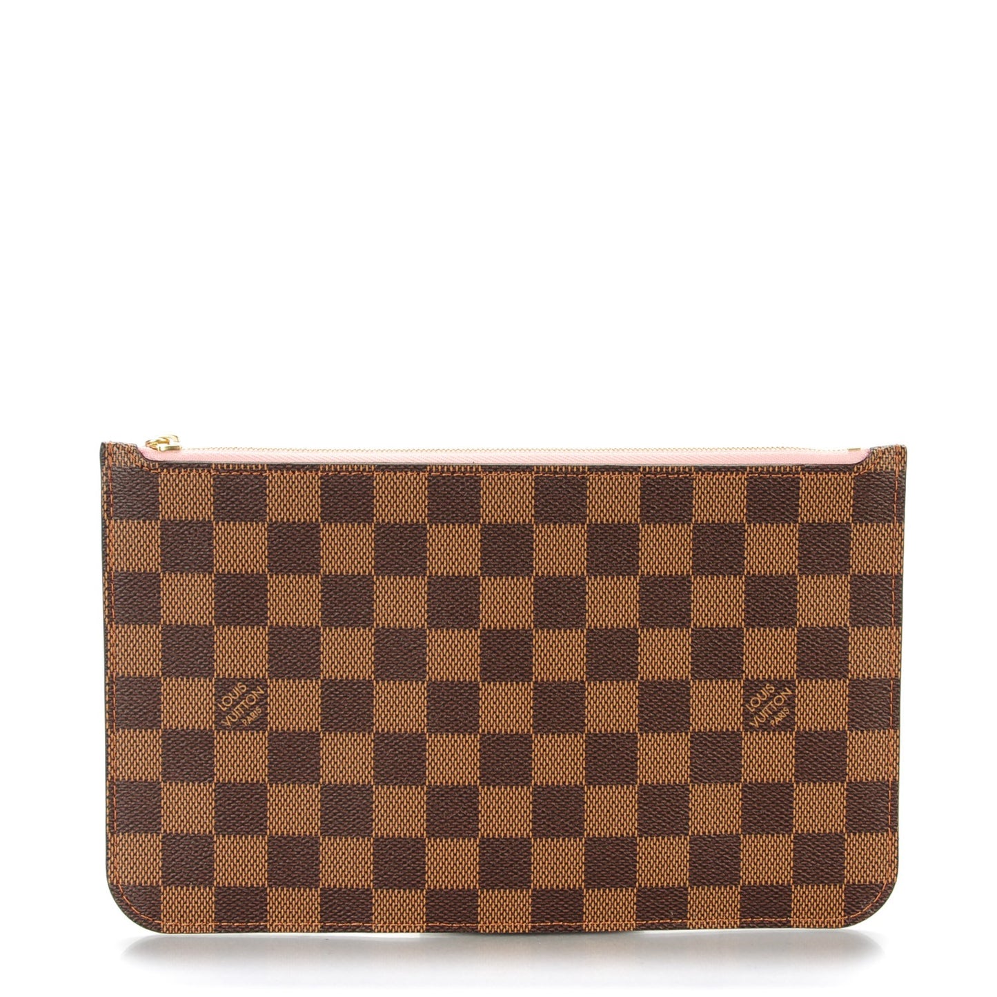 Damier Ebene Neverfull MM GM Pochette Rose Ballerine