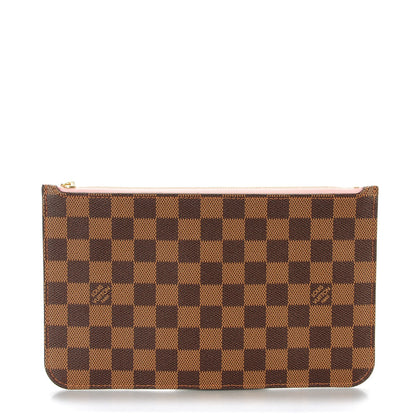 Louis Vuitton Damier Ebene Neverfull MM GM Pochette Rose Ballerine 1 of 7
