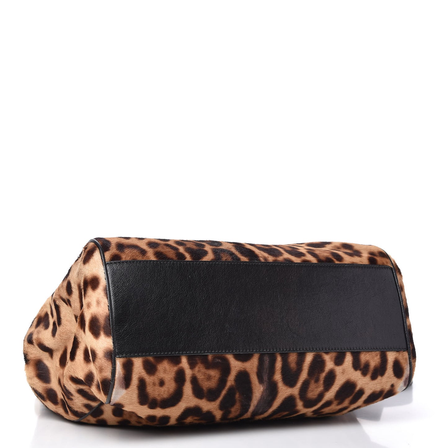 Calf Hair Leopard Print Large Miss Sicily Satchel Naturale