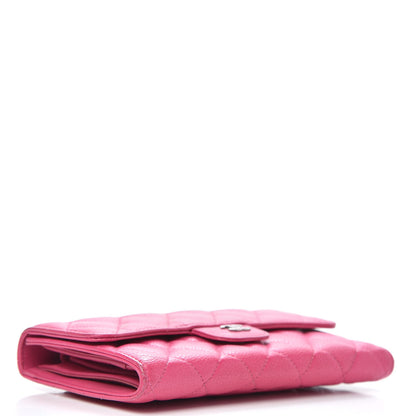 Chanel Caviar Quilted Large Flap Wallet Pink 4 of 15