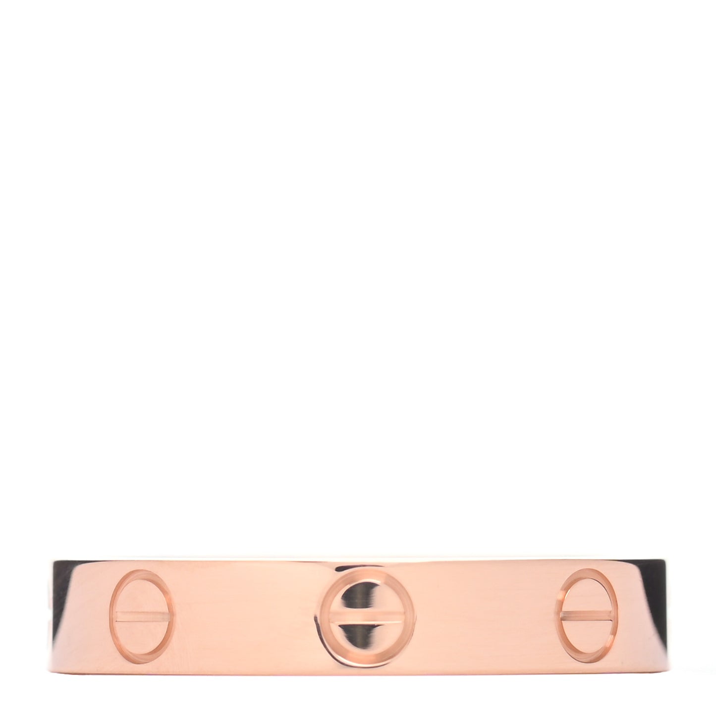 18K Pink Gold 3.5mm LOVE Wedding Band Ring 54 7