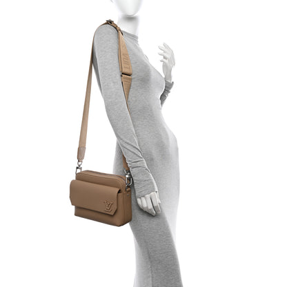 Louis Vuitton Calfskin Aerogram Fastline Messenger Sable Beige 2 of 10