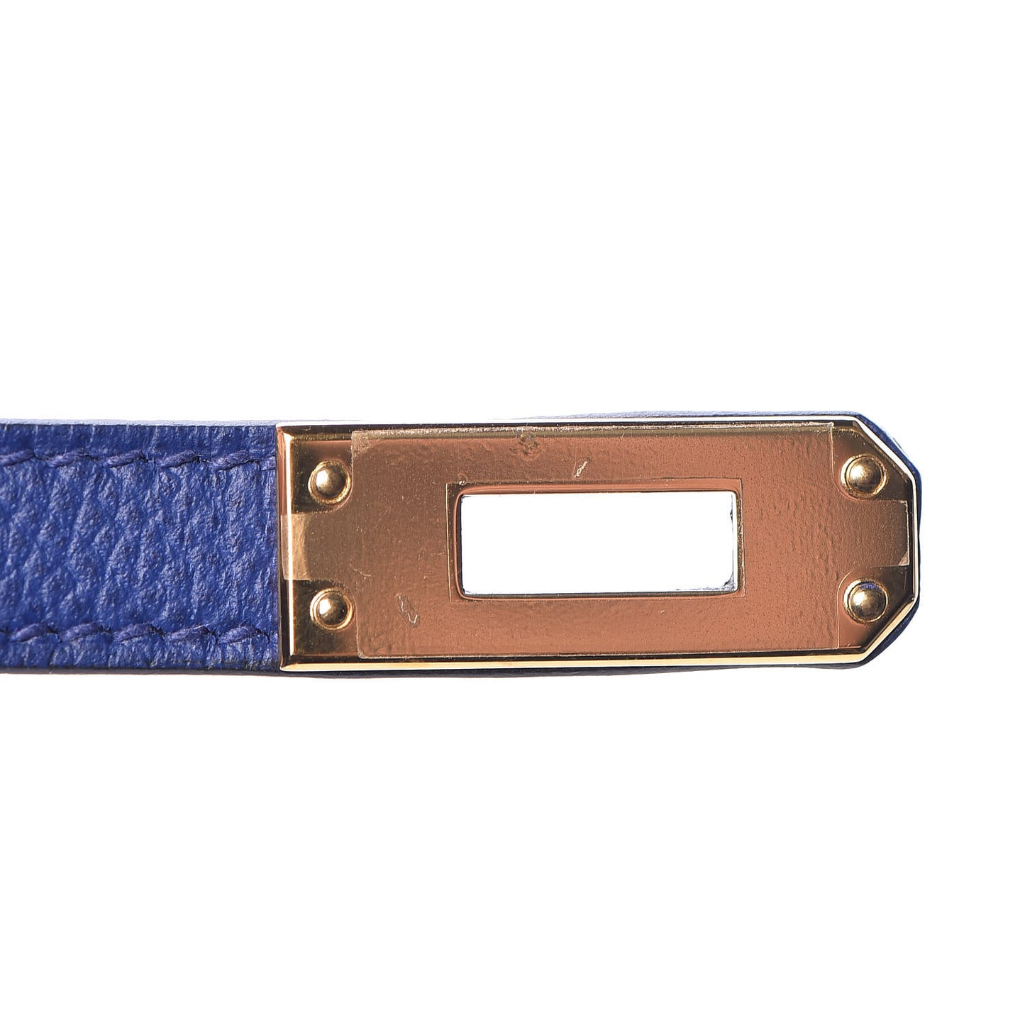 Epsom Mini Kelly Sellier 20 Bleu Electrique
