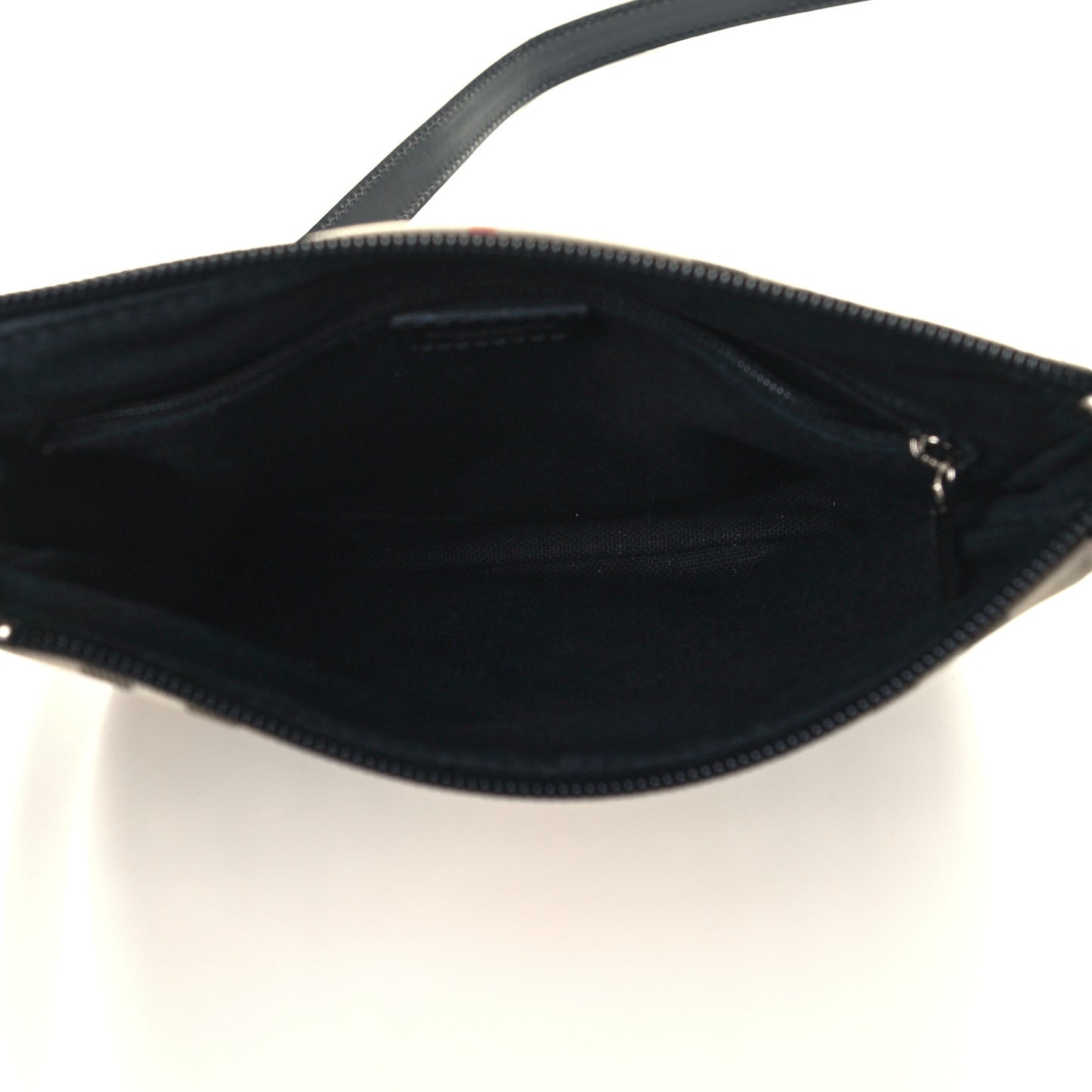 House Check Flat Crossbody Messenger Bag Black