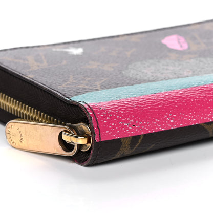 Louis Vuitton Monogram 2015 Christmas Animation Zippy Wallet Hibiscus 8 of 9