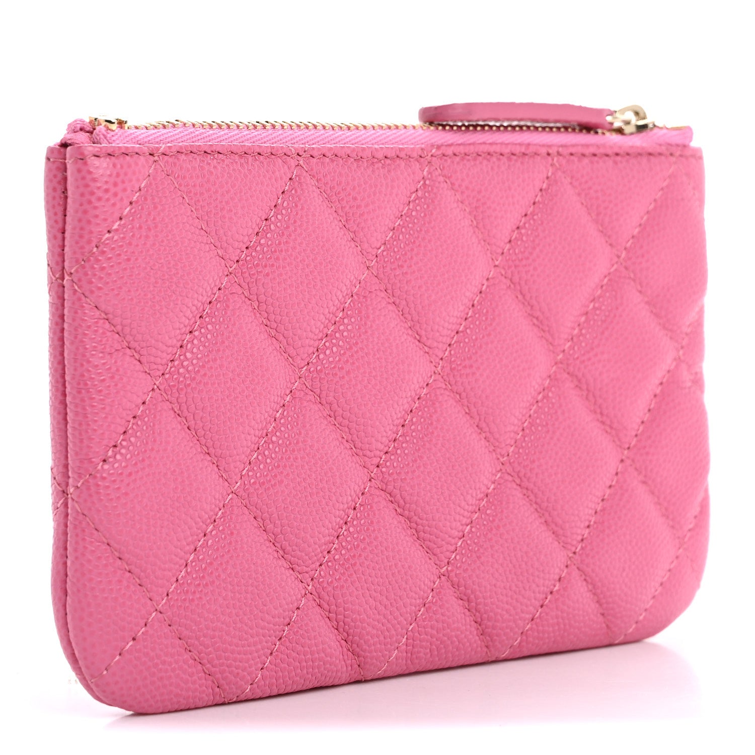 Chanel Caviar Quilted Small Cosmetic Case Pink 3 of 8