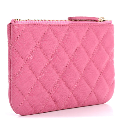 Chanel Caviar Quilted Small Cosmetic Case Pink 3 of 8