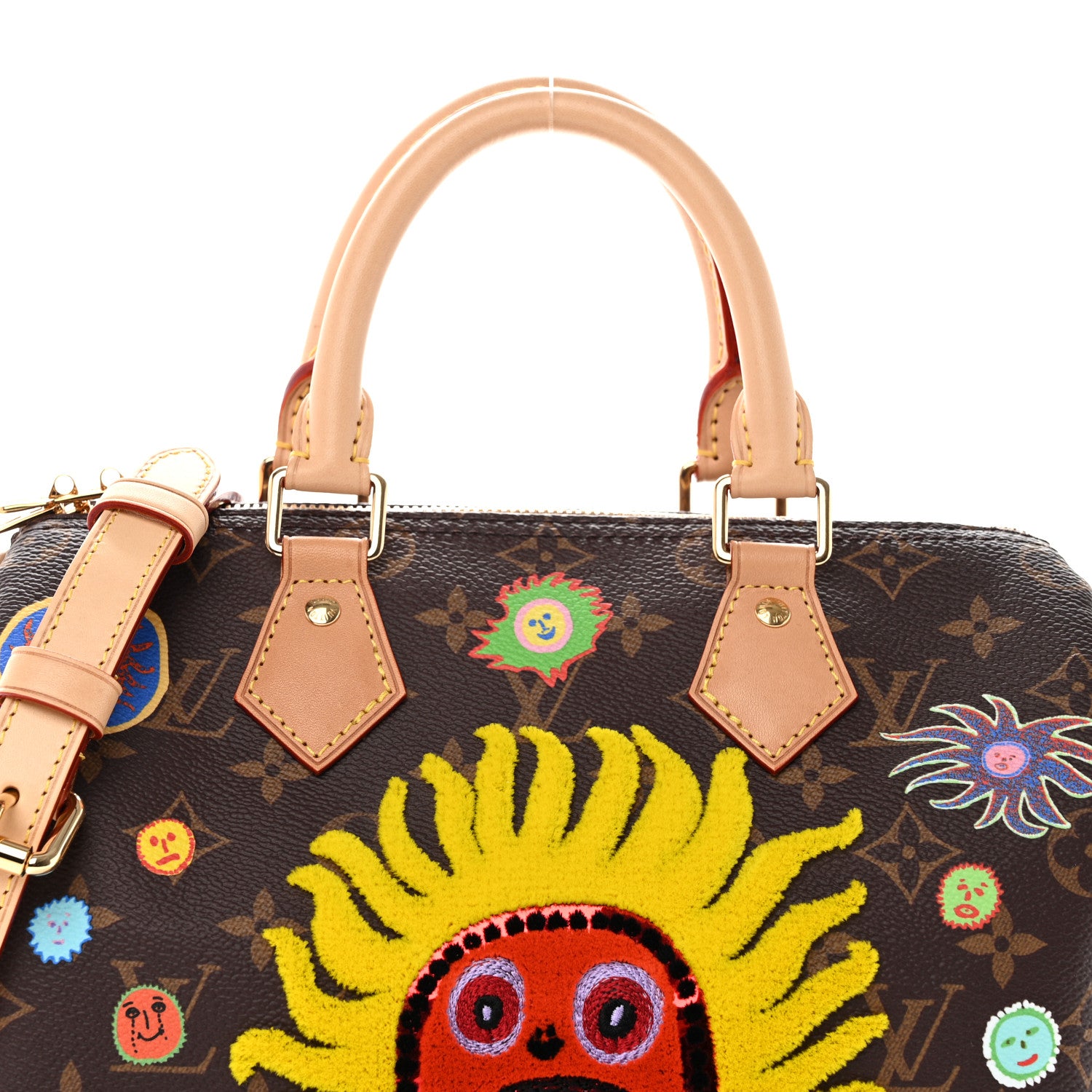 Louis Vuitton LV X YK Monogram Embroidered My Eternal Soul Speedy Bandouliere 25 Multicolor 7 of 11