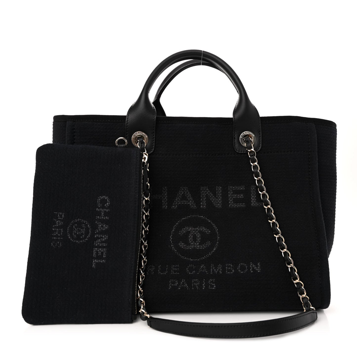 Mixed Fibers Small Deauville Tote Black